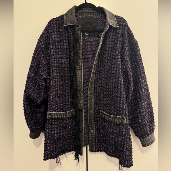 Diesel jacket purple tweed - Picture 3 of 10